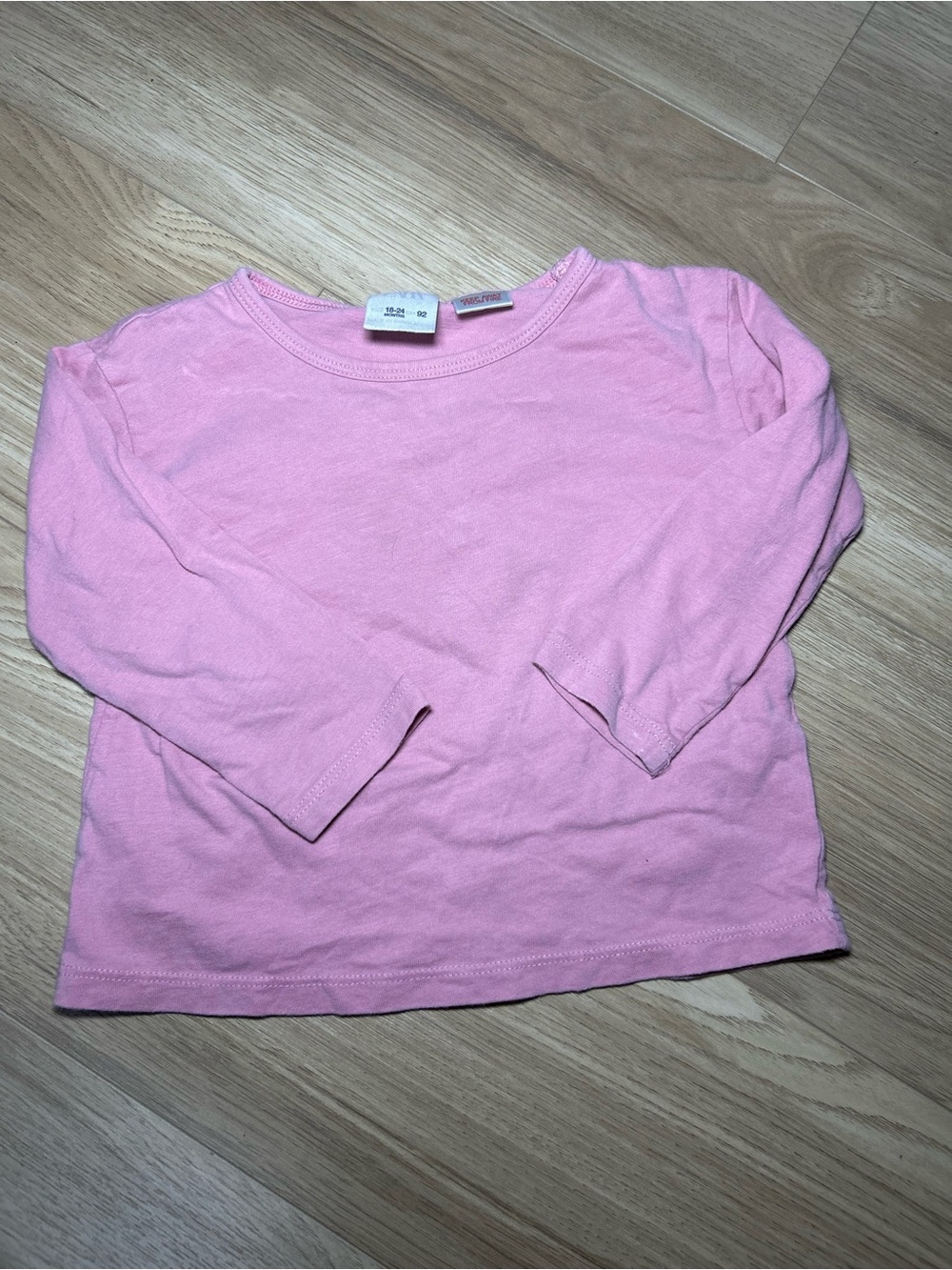 Zara Long-Sleeve Tee in Light Pink